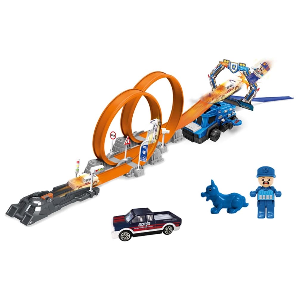 JUINSADouble Looping Track Box 40 x 30 x 9 cm, Multicolour (700695)