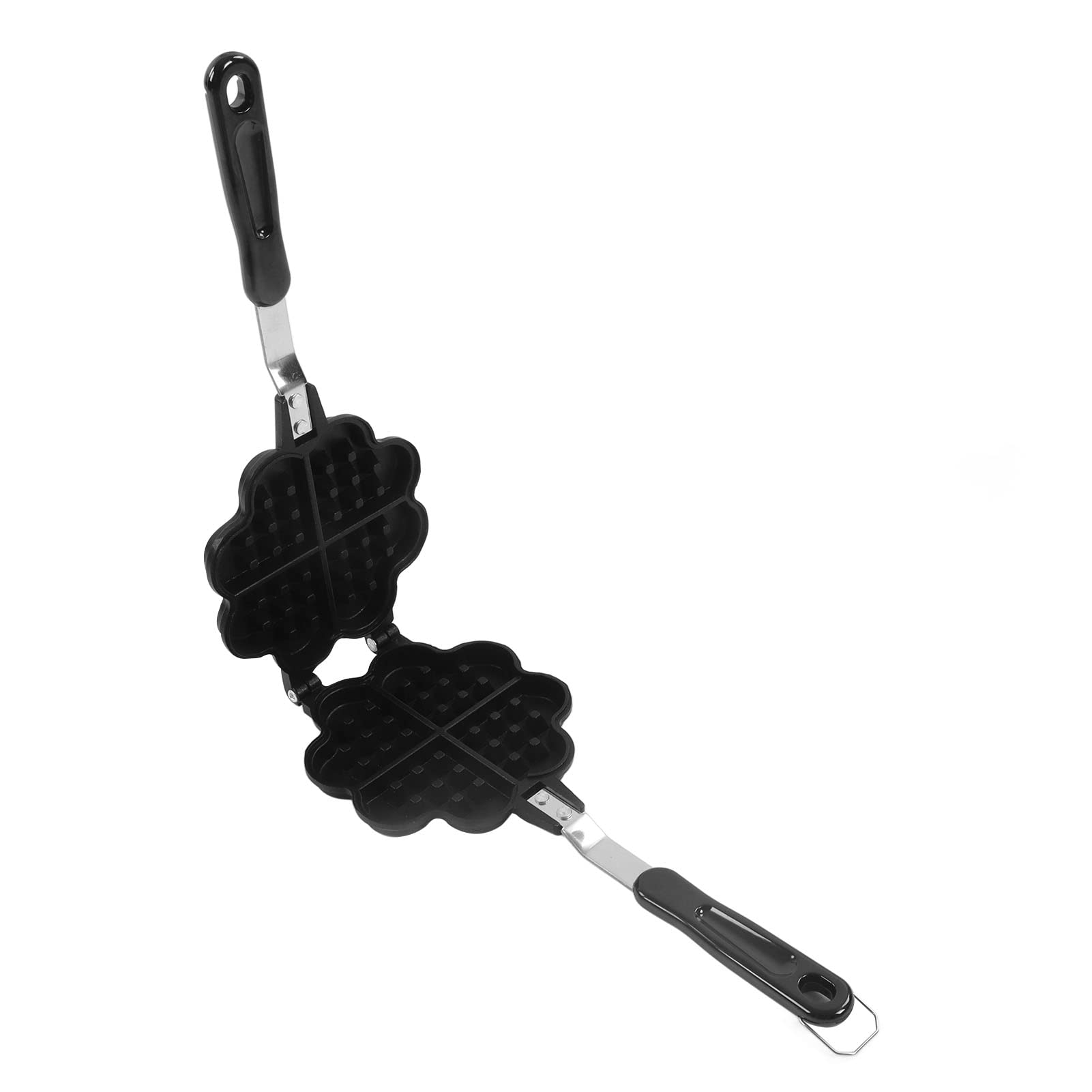 Padella Per Waffle in Ghisa Antiaderente Padella Per Waffle a Doppia Faccia Per Waffle a Forma di Fiore E Cuore