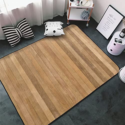 Area Rugs For Living-Room, Wood Panels Printed Bedroom Carpets Non-Slip Floor Mat, Office 60X39 Inch Rugs #TOP2