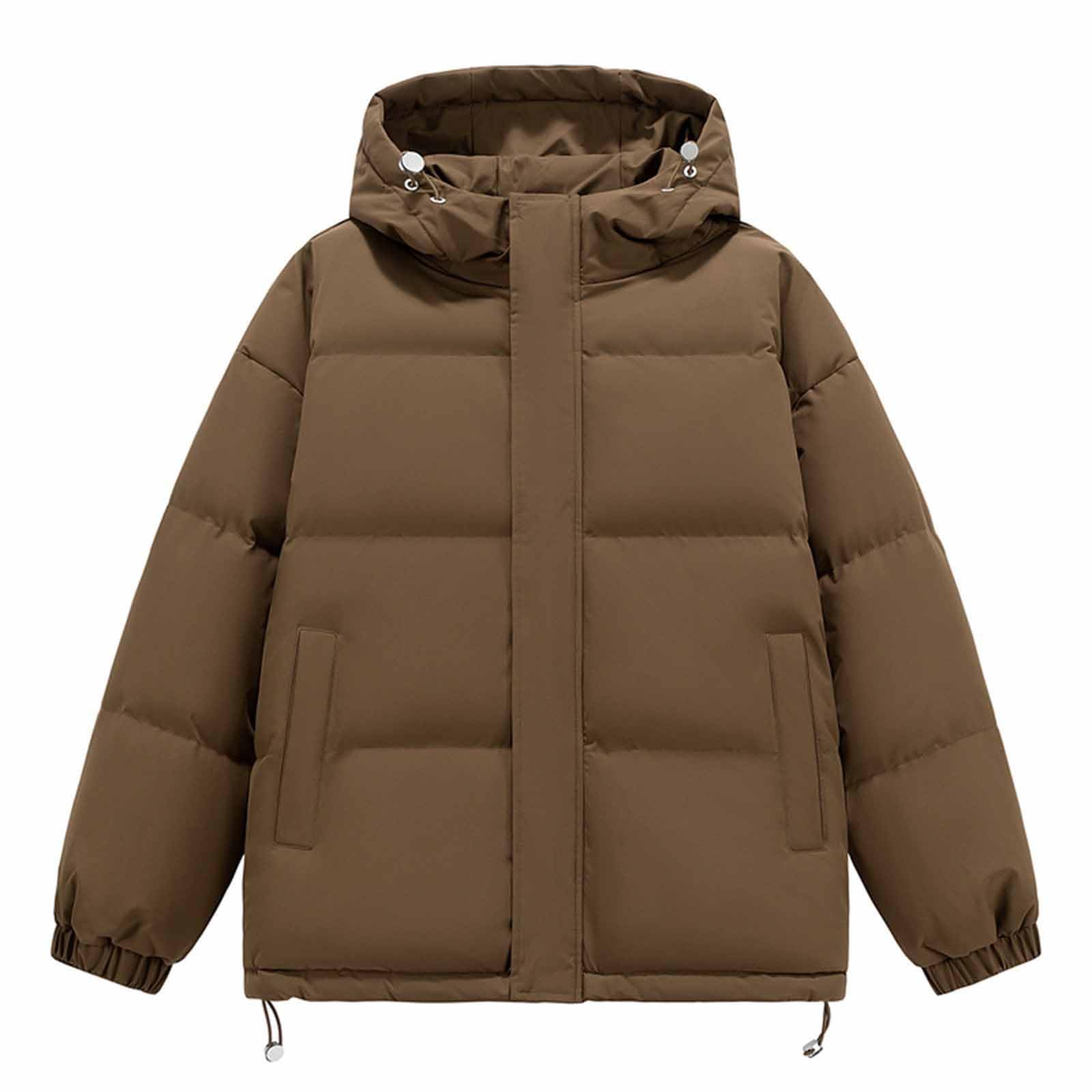 Generisch Steppjacke Herren Winterjacke Leicht Puffer Jacke mit Kapuze