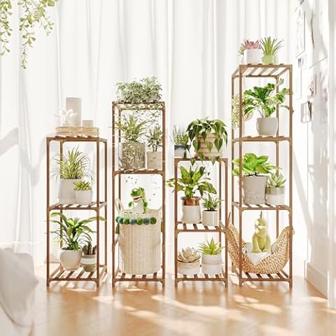 Bamworld 4 Sets Tall Plant Stands Cover