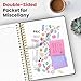 Hardcover Spiral Journal Notebooks for Work With Removable Dividers & Tabs, 8.5