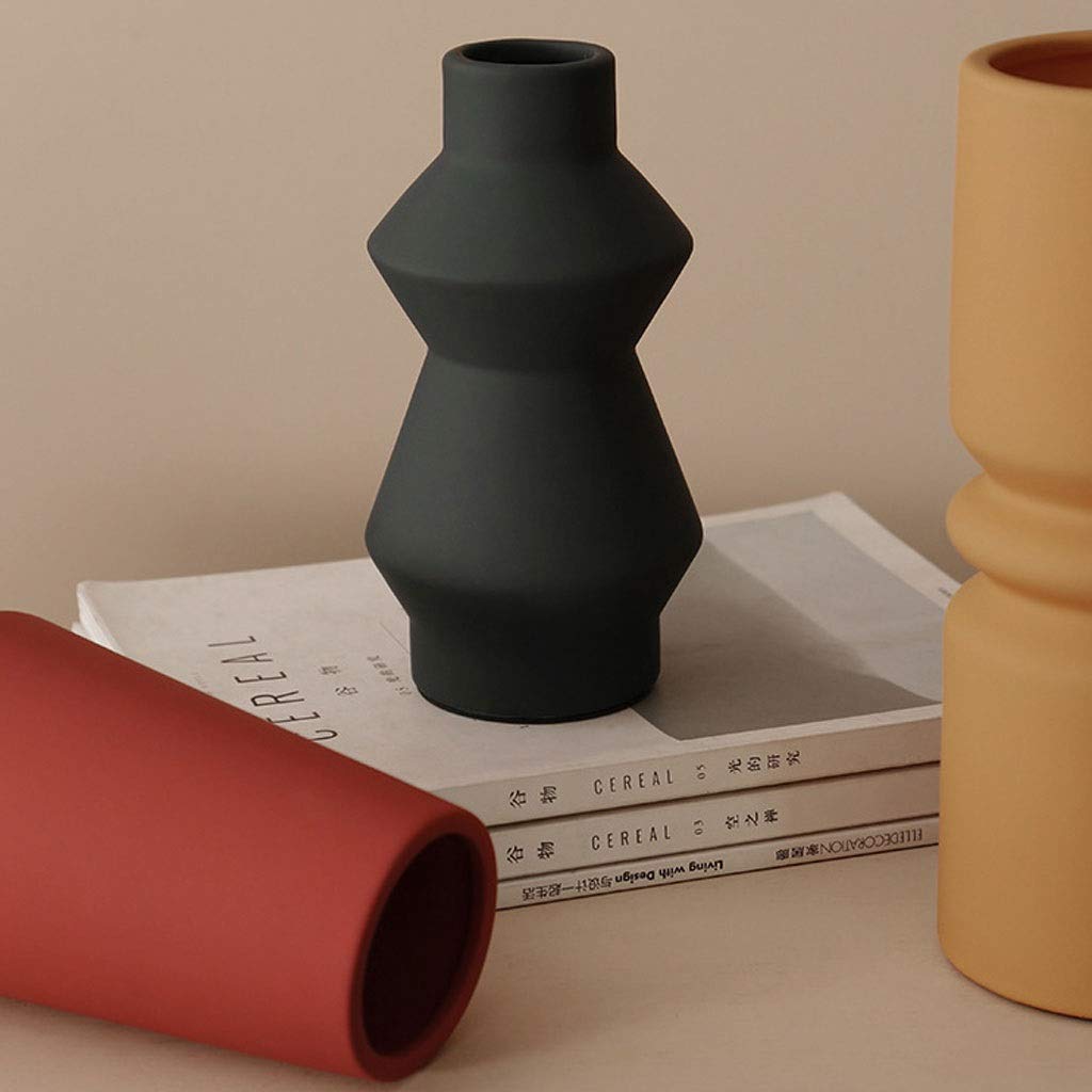 Art Wazon Nordic Creative Ceramiczne Ozdoby domowe Dekoracje Kwiatowe Wazony Dekoracje Domowe Prezenty (Color : A)