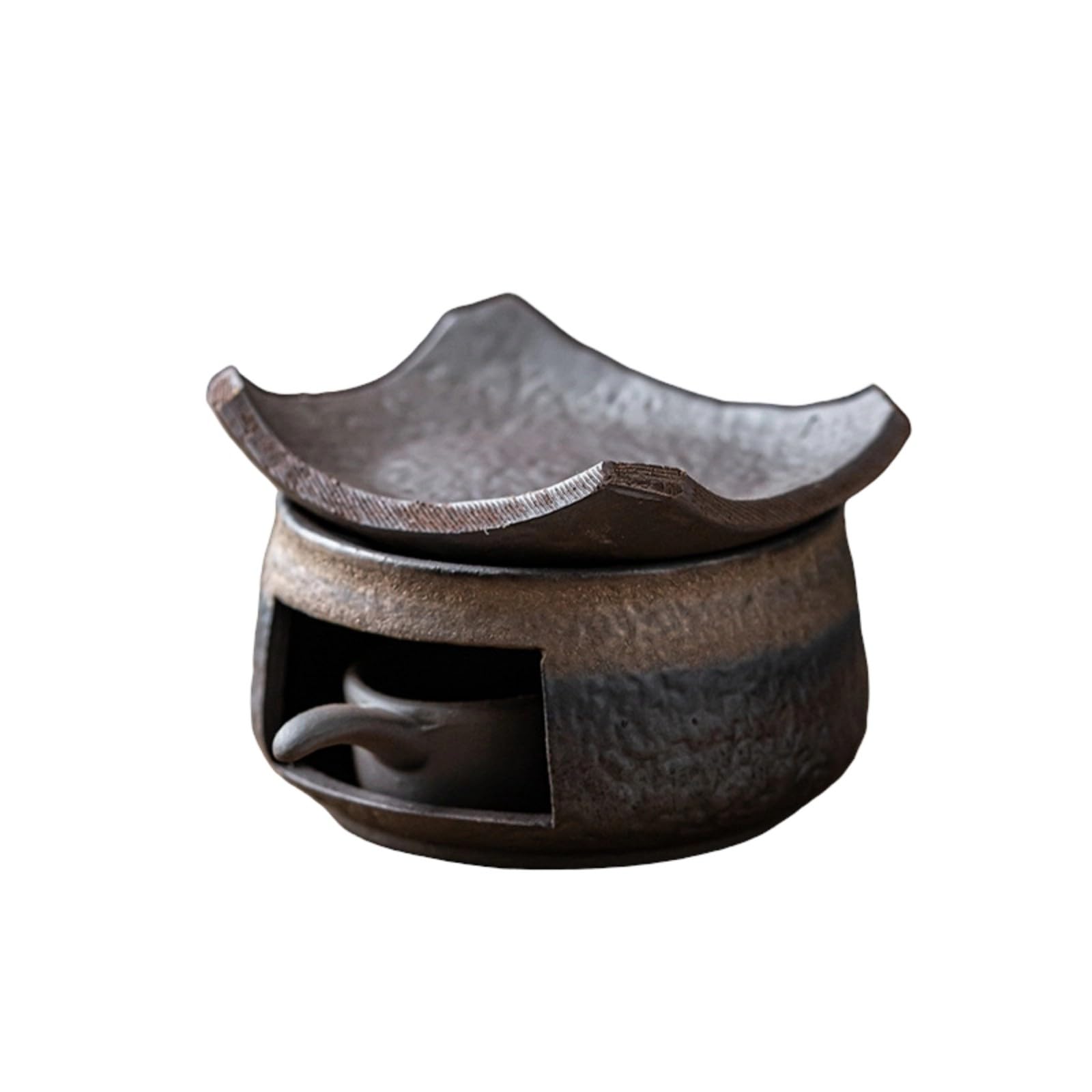 Ceramic Warmer Natural Scent Diffuser with Tealight Holder for Calmness Ceramic Tea Warmer Set with Natural Scents Diffuser and Tealight Holder