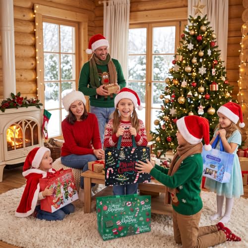 Christmas Gift Bags 8 pcs Reusable Non Wove $5 - image 7
