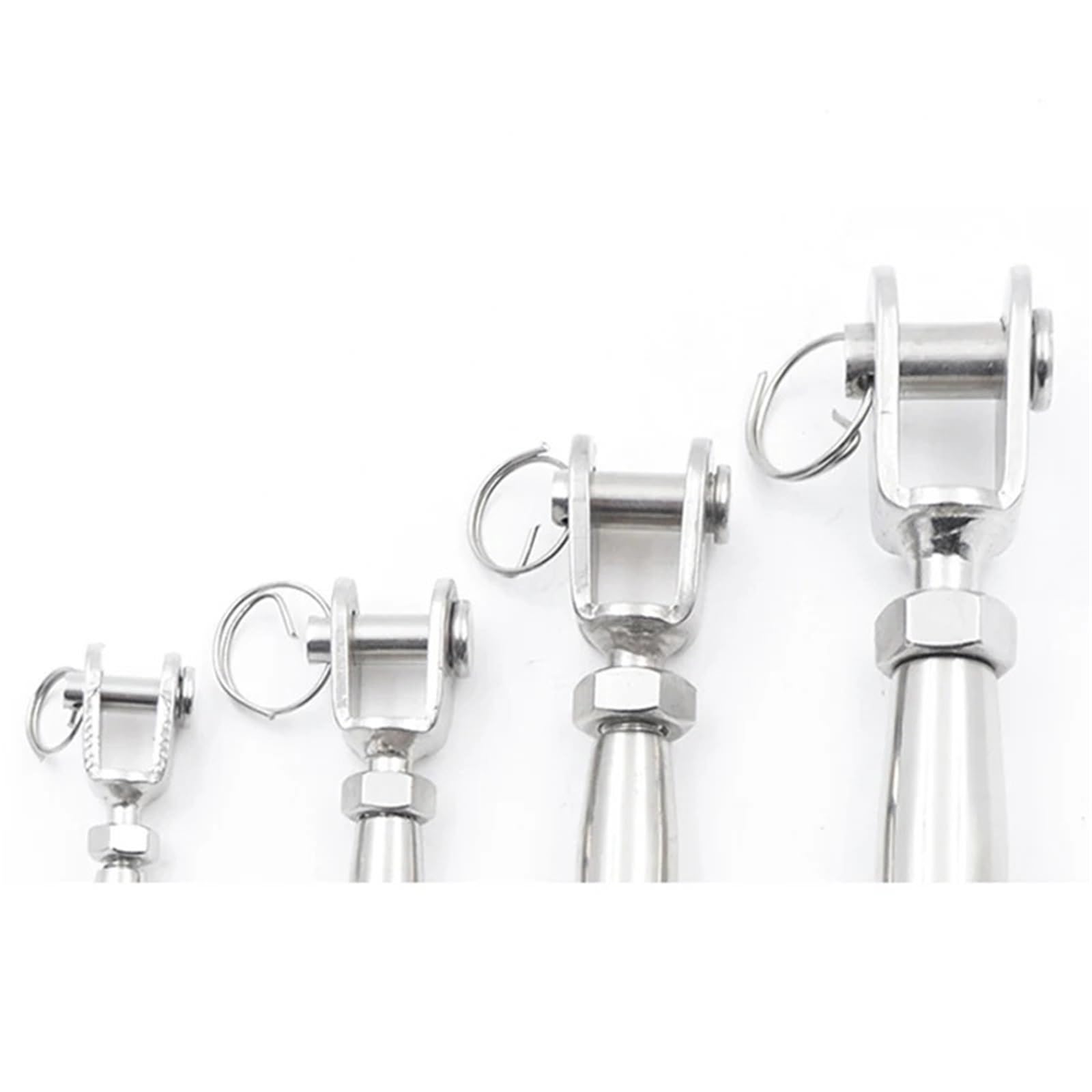 6 pz M5-M12 Tenditore In Acciaio Inox 304 Corpo Chiuso Swage Vite Fune Tensionante Fibbia Stretta per Corda(M10)