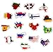 50 pezzi adesivi bandiere nazionali giocattoli per bambini Paesi mappa adesivo da viaggio per DIY Scrapbooking Valigia Laptop Car Motorcycle