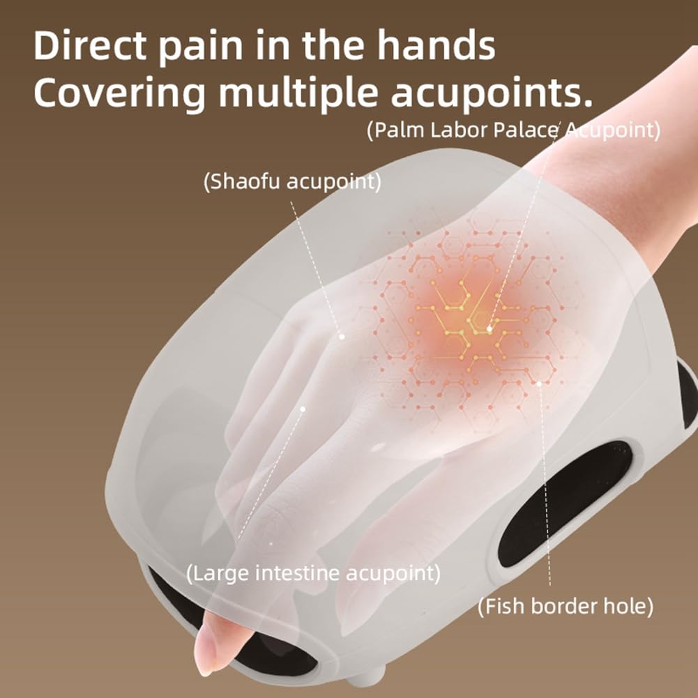 Handwärme-Kompressionsmassagegerät Elektrischer Luftdruck-Handmassager Zur Linderung Von Fingergelenkschmerzen bei Arthritis