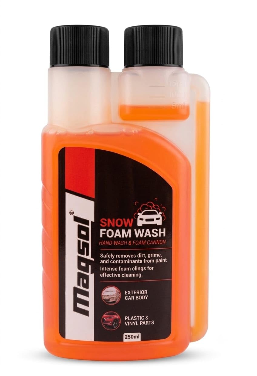 Magsol Snow Foam Wash | Luxurious Car & Bike Wash Shampoo Shine | pH Neutral | Unique Wash and Wax Formula | Thick Suds With Shine Enhancing Formula-picture-14