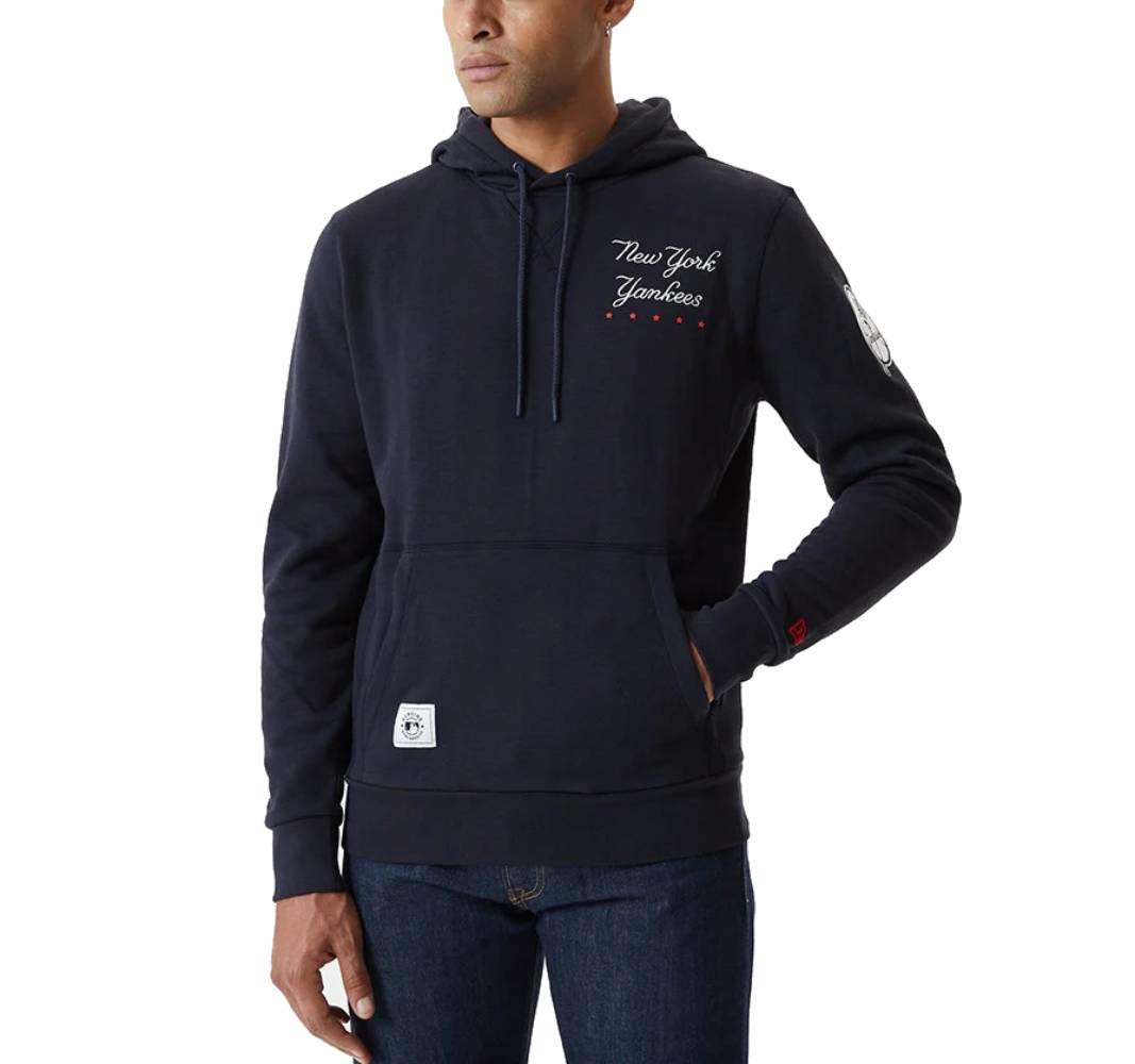 New Era Mlb Hertiage Po Hoody Neyyan Men's Sweatshirt, mens, Sweatshirt, 12590915, navy, M