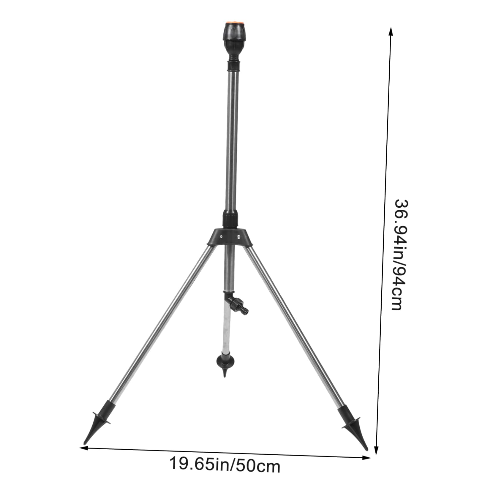 PartyKindom Arroseur Rotatif à Degrés sur Trépied Système Arrosage Automatique pour Pelouse Et Jardin Arroseur Rétractable Pratique