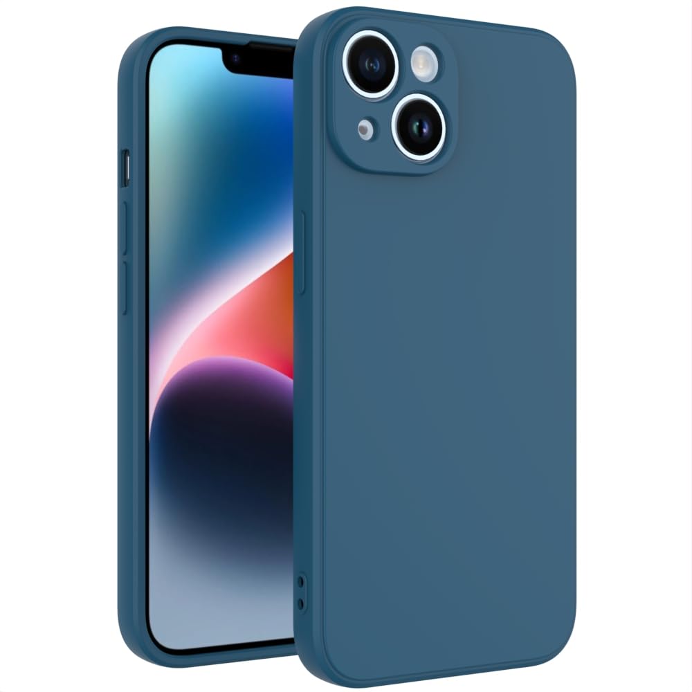 for iPhone 14 Plus Case Dark Blue, Scratch Resistant with Soft Touch, Slim Thin Phone Cover for iPhone 14 Plus 6.7 inch