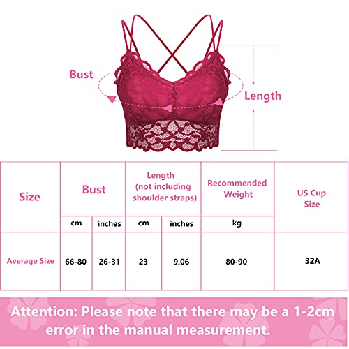 ONESING 8 Pcs Lace Bralettes for Women Padded Bralettes Lace Bra Bralettes Lace Lingerie for Women Girls with Removable Pads4