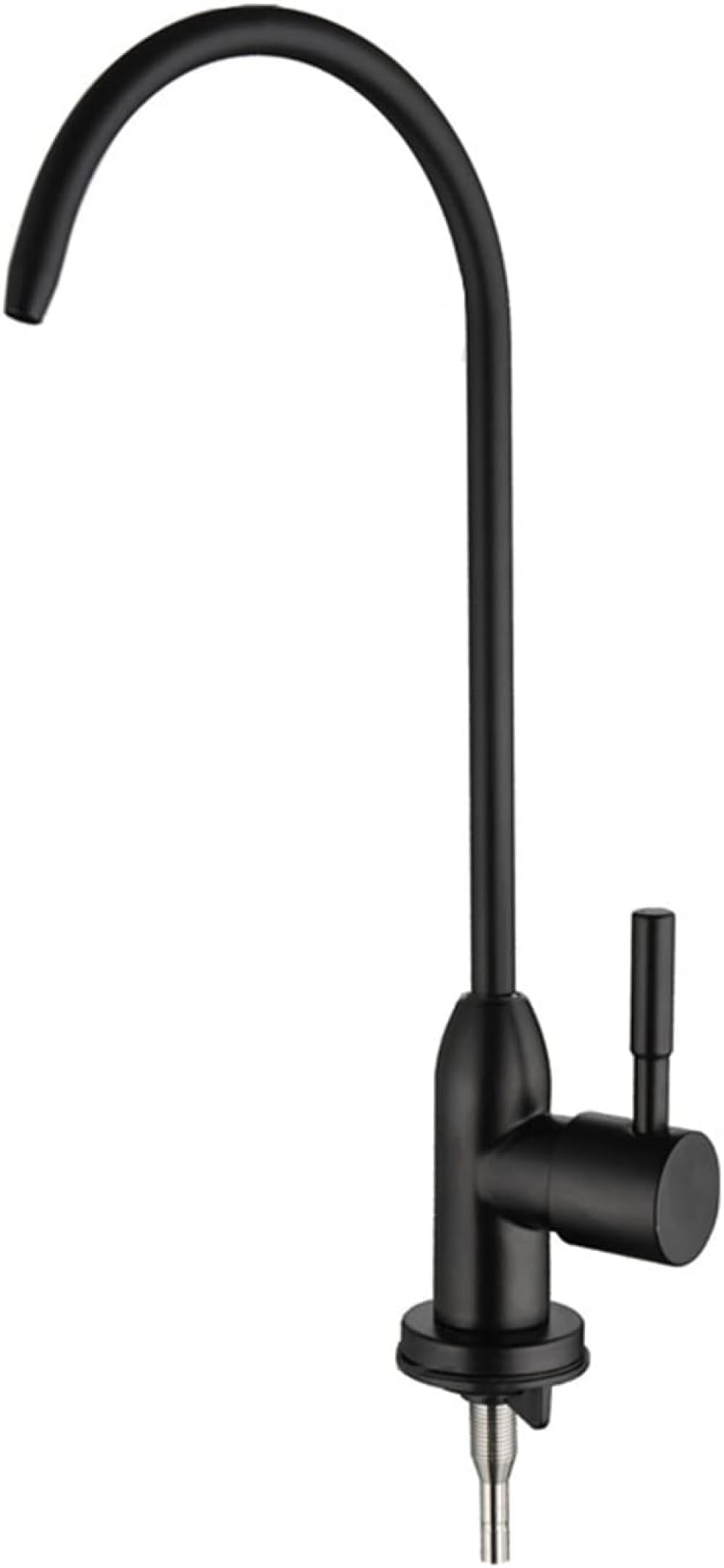 Robinet filtre eau froide évite les impuretés col cygne noir évier cuisine Black C