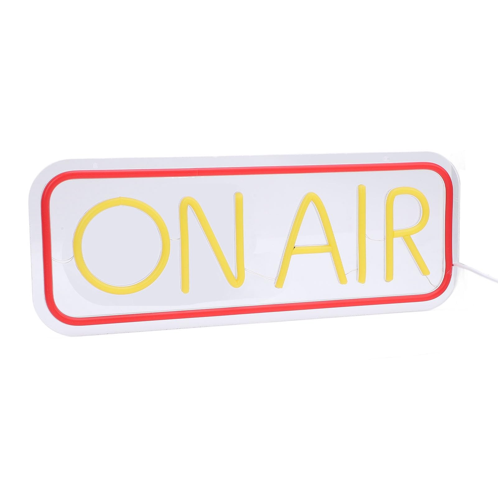 Tangxi Insegna Neon ON AIR, Alimentata USB per Live Streaming | Neon Light Sign with Acrylic Board for Game Room, Studio, Bar Decor, 15.7in