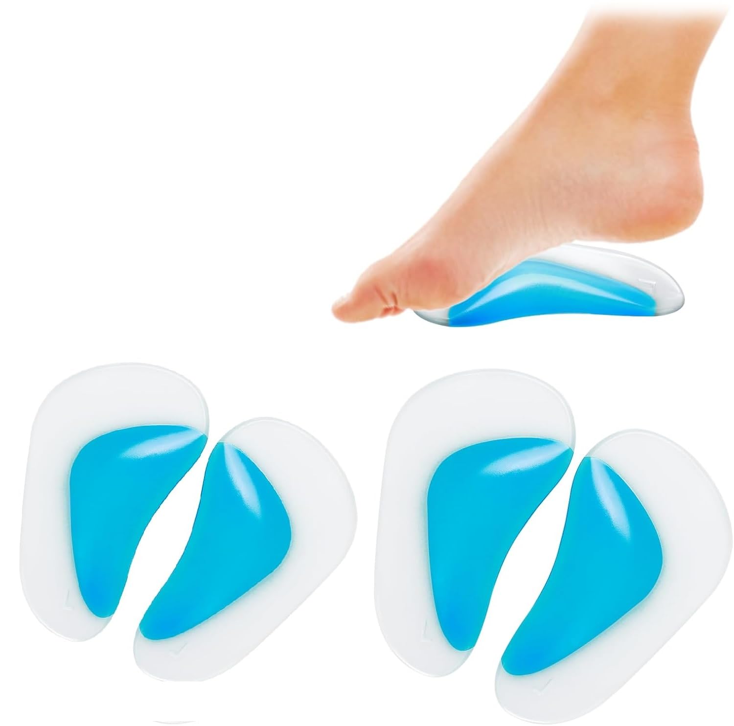 LAKSHMINARAYAN SALES Arch Support Insoles for Flat Feet, Soft Gel Insole Pads Reusable Stick on Shoe Inserts Adhesive Arch Cushions,High Heel Inserts for Women Men (2 PAIR ARCH INSOLE PAD) (B0CR4442K1) Amazon Price History, Amazon Price Tracker