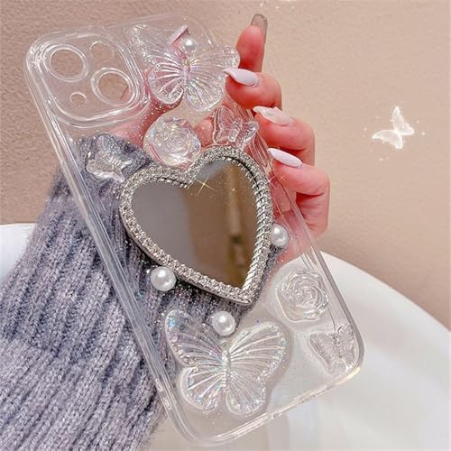 Coque époxy papillon pour iPhone 15 Pro Max et modèles 14 13 12 11 - 6
