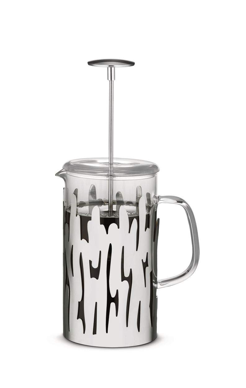 Alessi Barkoffee BM12/8 - Cafetière Presso-Filtre Design en Acier Inoxydable 18/10, Poli Multicolor