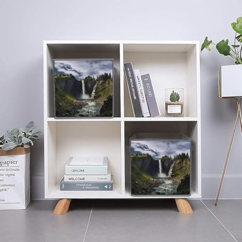 Boîtes de rangement durables et pliables au motif cascade