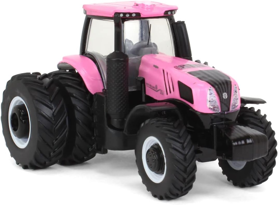 ERTL 1/64 Pink New Holland Genesis T8.380 Tractor with Rear Duals 13997