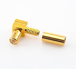 GXMRHWY MCX Connector Right Angle 50ohm Male Crimp for RG174/RG316