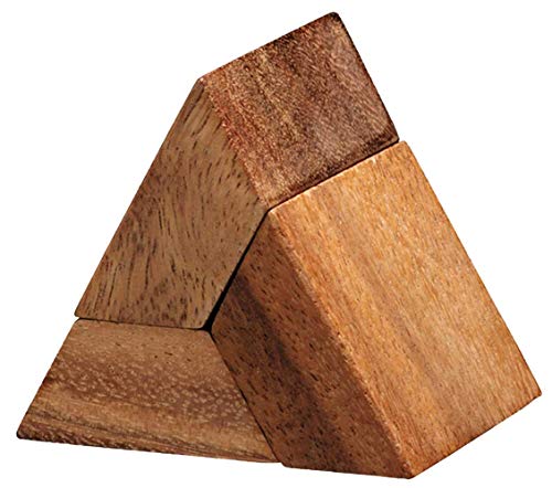 3pcs Pyramid das Pyramiden Puzzle mit 3 Teilen, Knobelholz Puzzle aus...