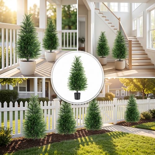 Image of 3FT Artificial Cedar Trees 2 Pack