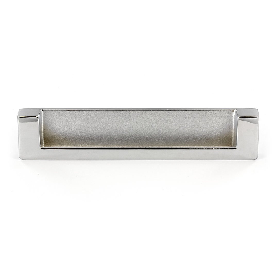 Richelieu Hardware BP897128140 Center Contemporary Metal Recessed Pull, 5.03", Chrome
