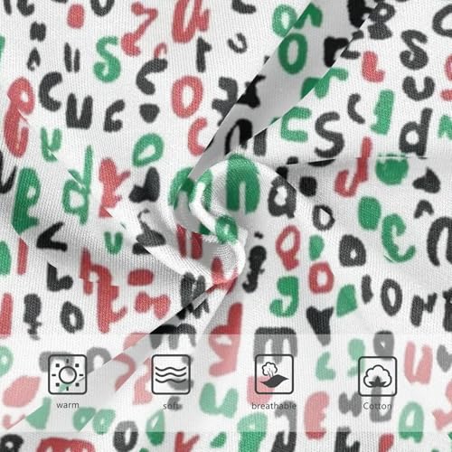 Girls' Cotton Panties Comfort Underwear for Young Girls Festive Christmas Word Collage3