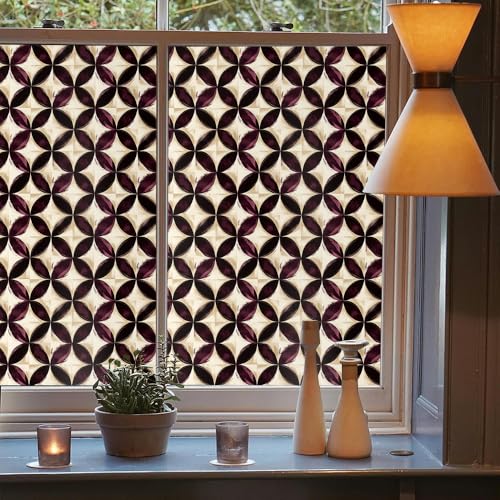 Vinilo decorativo para ventana 40x300 cm café beige miniatura 3