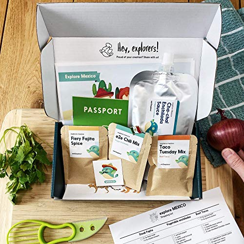 Eat2Explore Subscription Box - Explore the World Through Food/Box Includes 3 Kid-Friendly Recipes, Shopping List for Fresh Ingredients & Cooking Tools - Thumbnail 3