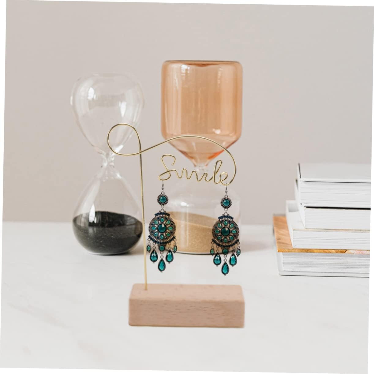 10 Pcs necklace ornaments Stainless steel jewelry organizer display stand necklace rack jewelry rack earring holder rack Storage Box earring holder jewelry wooden