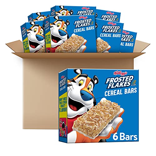 Frosted Flakes Cereal Bars, Original, On The Go Snack Food, 38.4oz Case (8 Count)
