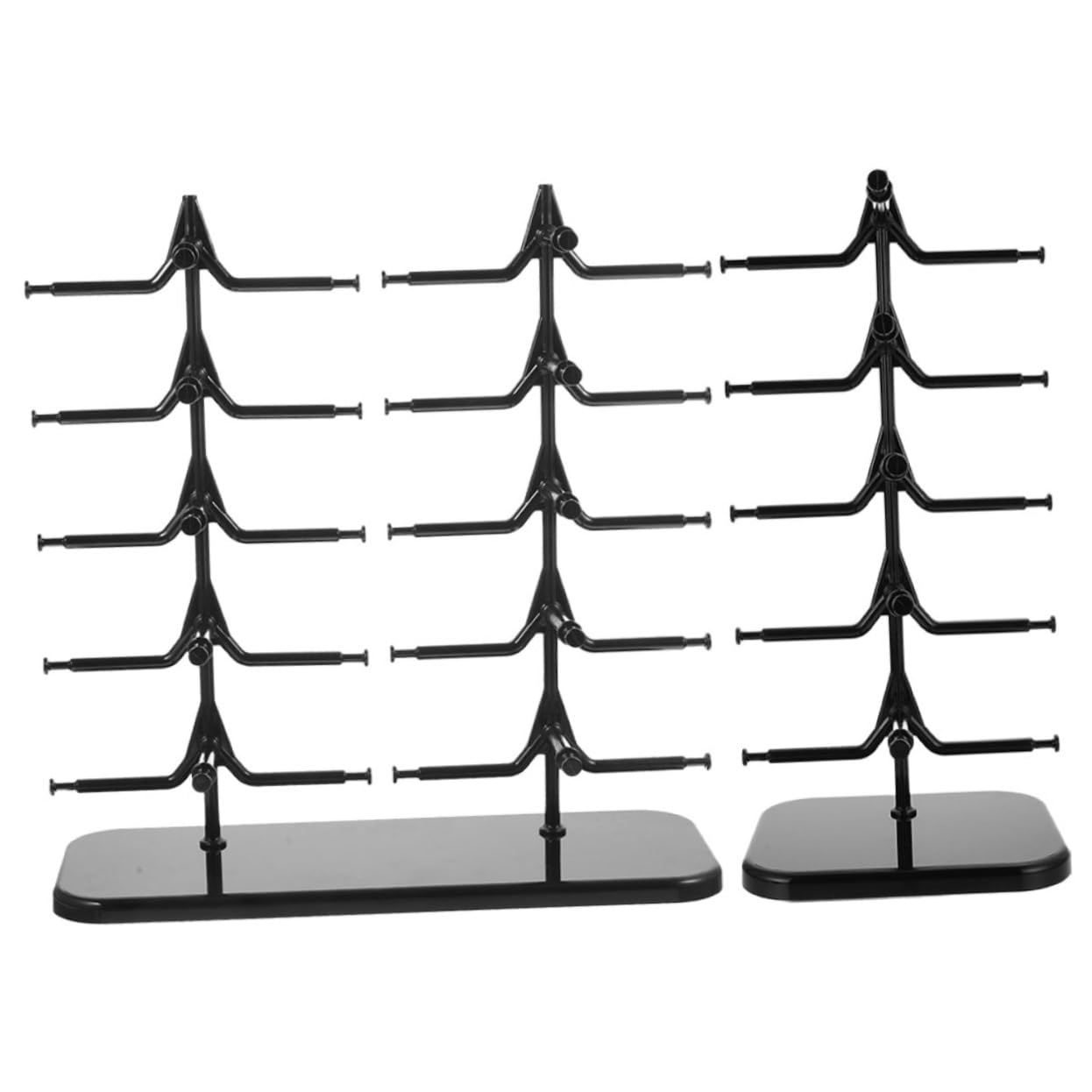 2 Pezzi Supporto Multi Nero Espositore Organizzatore da per e Sole Portaocchiali e Resistente e Ufficio