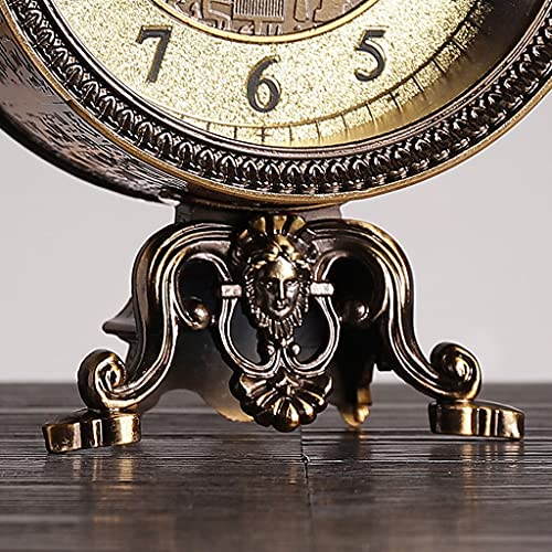 Reloj de mesa retro y reloj de escritorio pequeño de 7 pulgadas para dormitorio 5