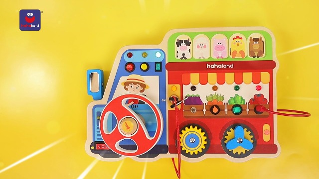 Amazon.com: hahaland Montessori Busy Board for Toddlers 3-5, 18-in