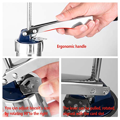 OCEANPAX Cookie Press Machine Stainless Steel Biscuit Maker and Churro Maker with 20 Discs and 4 Icing Tips