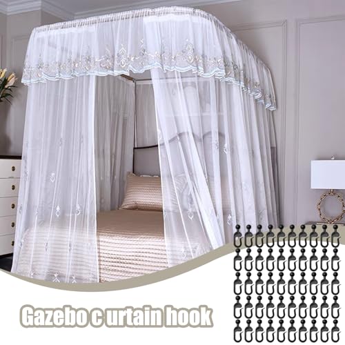 Shower Curtain Rings – Indoor Plant Holders, Stylish Gazebo Clips, Balcony Rail Hooks | Lightweight Utility Connector Design, Flexible Functional Home Organizer Living Room Bathroom Patio - Image 2