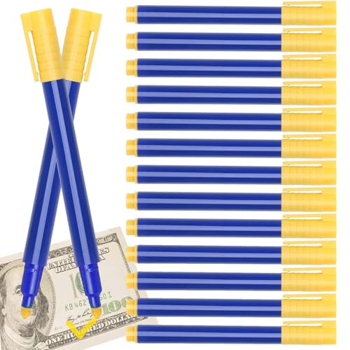 15 Stück Geldscheinprüfer Stift, Geldscheinprüfer, Geldprüfstift, Falschgeld Stift, Falschgeld,...