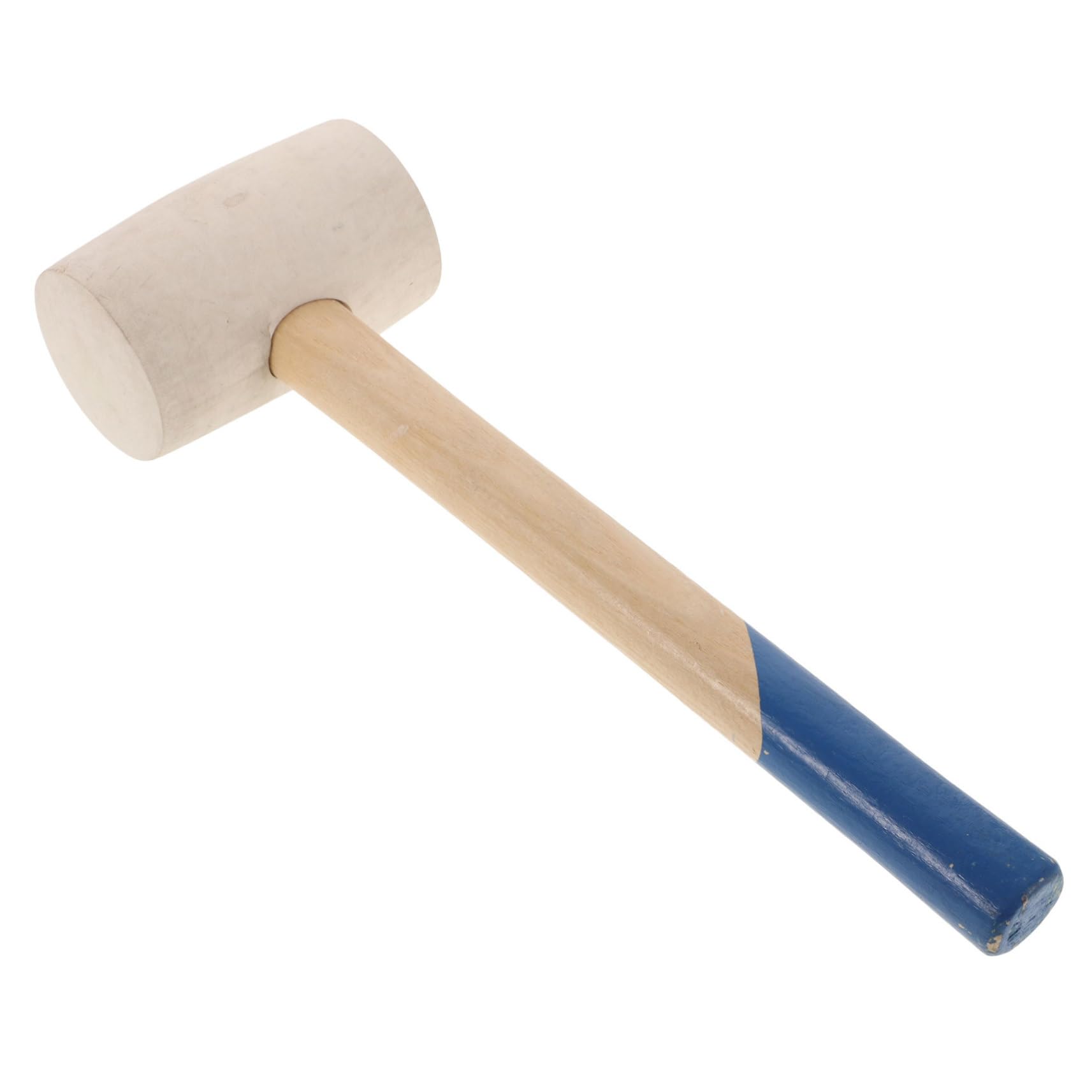 NULYLU Practical Tile Installation Hammer Wooden Handle Large Mallet Fiber Ball Hammer for Woodworking Tools
