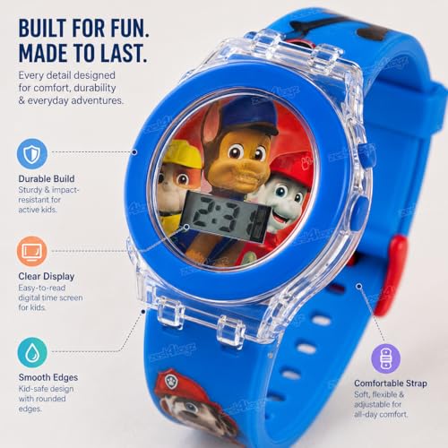 Image of Zest 4 Toyz Digital Watch for Kids Watch for Boys with 6 Image Projector Cartoon Design Adjustable Strap Battery Included Fun Projector Watch Birthday Gift for Boys and Girls Age 3+ (Multicolor)