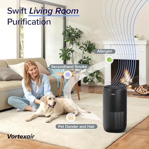 Image of LEVOIT Air Purifiers for Home Large Room Up to 1733 Ft With HEPA Sleep Mode, AHAM VERIFIDE, Auto Mode, Air Quality Monitor, Smart WiFi, 3-in-1 Filter For Pet Allergy, Smoke, Dust, Core 400S-P, Black