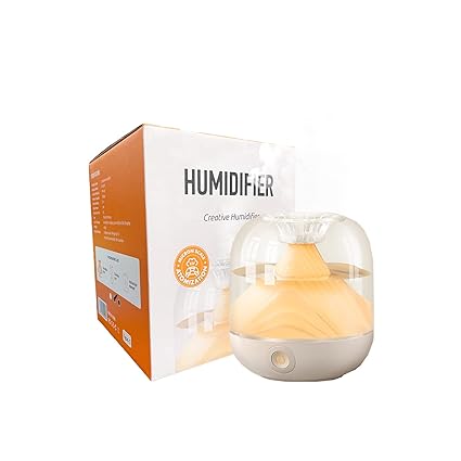 CelyBoutique Ultrasonic Cool Mist Humidifer for Bedrooms with Night Light,700ML Top-fill Humidifiers for Baby, Light Sleeper, Nursey & Indoor Plants-Auto Shut off,Custom Mist Mode (Snow White)