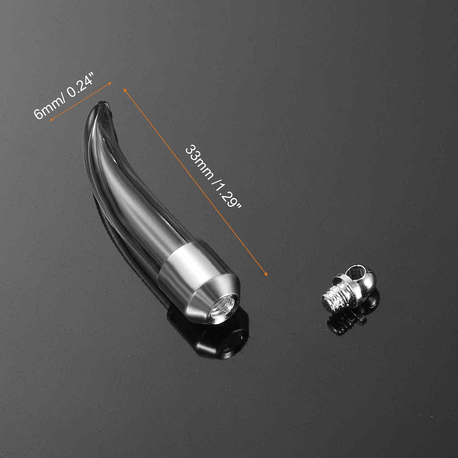 HARFINGTON Name on Rice Glass Vial Pendant Widths Mini Glass Bottles, for Necklace Wish Bottles DIY Pendant Craft Souvenirs
