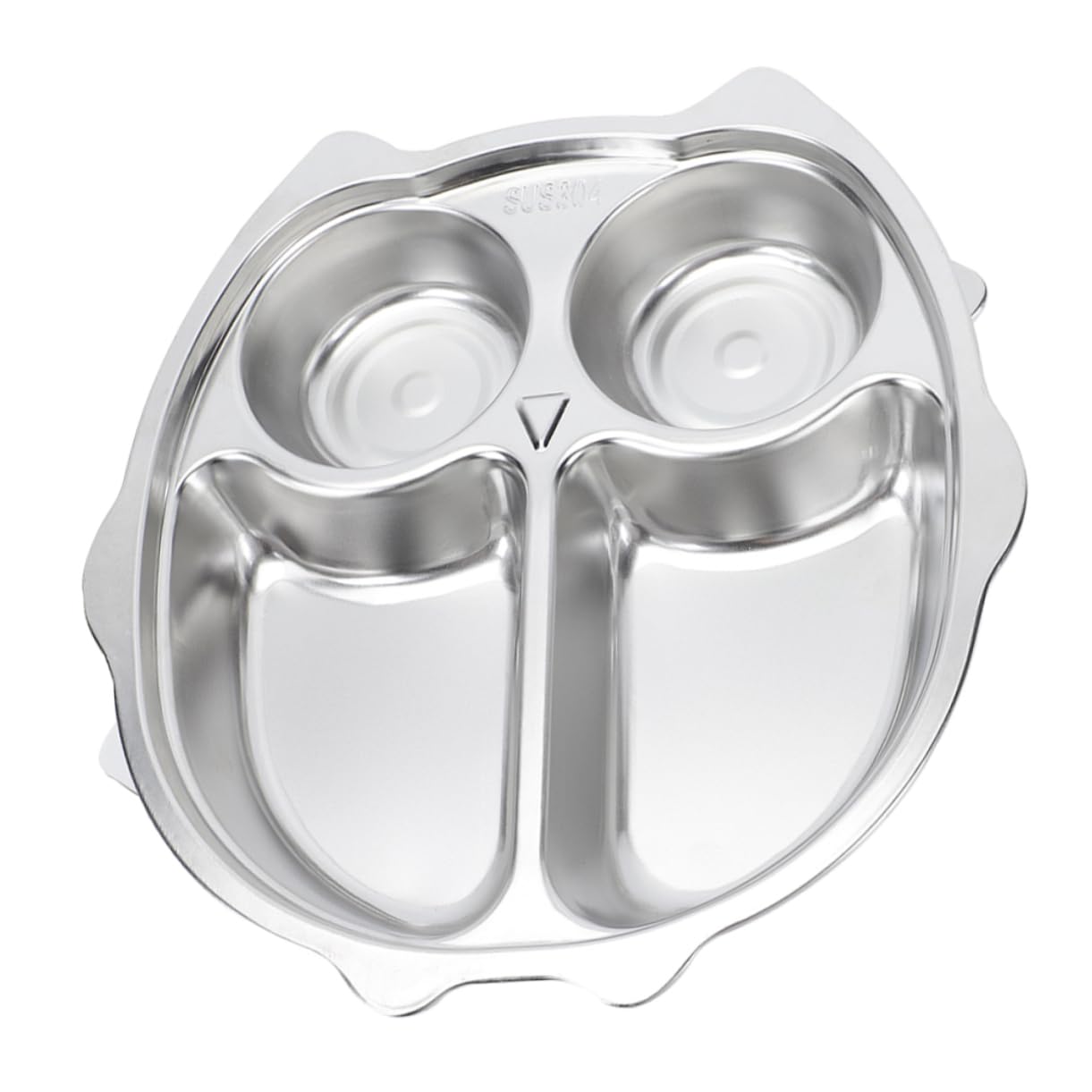 VANZACK Children's Dinnerware Set Divided Plates Bowls Stainless Steel Kids Plates Designs Unbreakable for Boys Girls