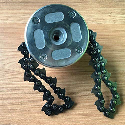 Transer 65Mn Trimmer Head Replacement Coil Chain Brushcutter Accessory for Garden Grass Trimmer Lawn Mower (Multicolor)