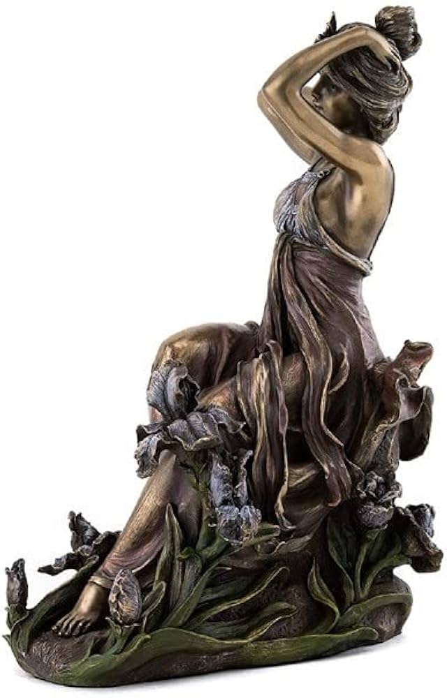ブロンズ像花の精　 アール・ヌーボー様式 ブロンズ像花の精 アール・ヌーボー様式 ブロンズ像花の精 アール