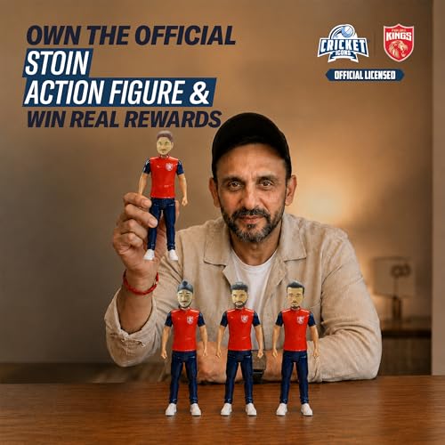 Image of Action Figure, IPL Edition 360 Rotatable Head, Cricket Player for Fans & Collectors (7 Inch Marcus Stoinis)