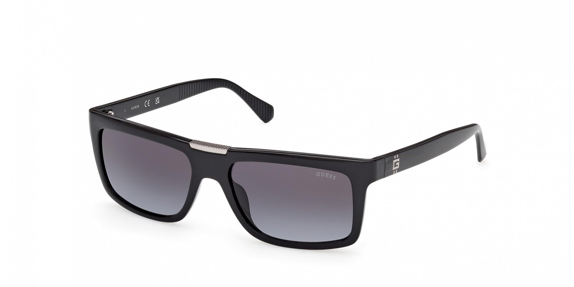 GUESS GU00274 01B Shiny Black 56/17/140 - Gafas de sol para hombre