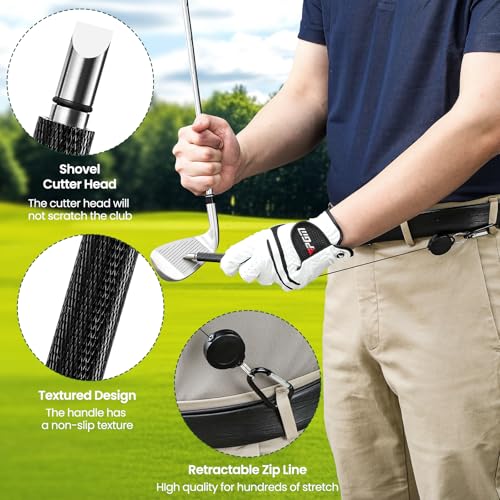Golf Brush with Groove Sharpener Tool